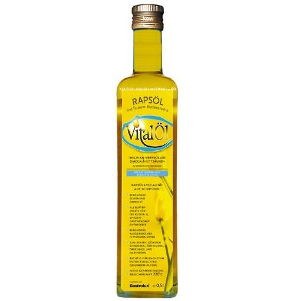 Bild: Gastrolux Rapsöl mit Omega 3 Fettsäure